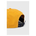 Bavlněná baseballová čepice Quiksilver žlutá barva, s aplikací