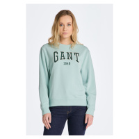 MIKINA GANT REL LOGO C-NECK SWEAT modrá