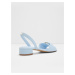 Světle modré dámské sandály na nízkém podpatku ALDO Roblane