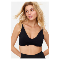 Trendyol Black Seamless/Seamless Capless Bralette Knitted Bra