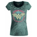 Wonder Woman Vintage Logo Dámské tričko zelená