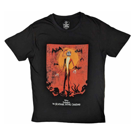 The Nightmare Before Christmas tričko, Jack Orange Sun &amp; Logo Black, pánské RockOff