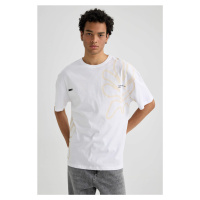 DEFACTO Comfort Fit Crew Neck Printed T-Shirt