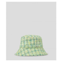 Klobouk karl lagerfeld k/signature bucket boucle zelená