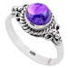 AutorskeSperky.com - Stříbrný prsten s ametystem - S6145