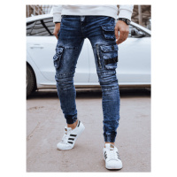Pánské riflové kalhoty džíny s nakládanými kapsami UX4327