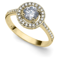 Oliver Weber Elegantní pozlacený prsten Sunshine 63268G 54 mm