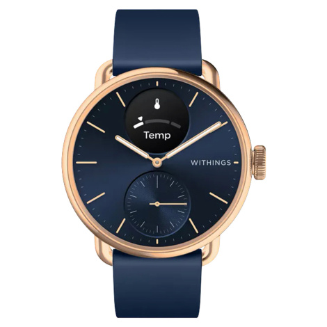 Withings HWA10-model 6-All-In ScanWatch 2 rosé gold blue 38 mm 5ATM