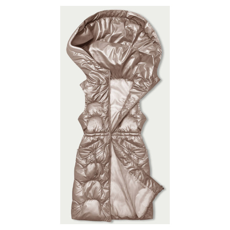 růžová vypasovaná vesta s kapucí model 18846322 - S'WEST