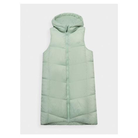 4F VEST JACKET F114 Dámská vesta US 4FWSS24TVJAF114 LIGHT GREEN