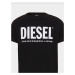 Tričko diesel t-diego-logo t-shirt černá