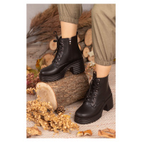 armonika FLR14 HIGH-SOLE LACED WARM LINED BOOTS