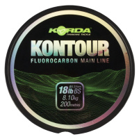 Korda vlasec kontour fluorocarbon 200 m čirý-průměr 0,35 mm / nosnost 6,8 kg