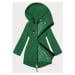 Zelená dámská bunda parka pro přechodné období Miss TiTi (3832)