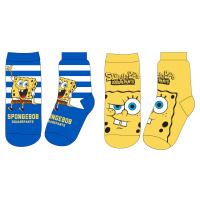 SpongeBob v kalhotách - licence Chlapecké ponožky - SpongeBob v kalhotách 5234206, modrá / žlutá