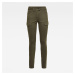 G-STAR Pants - Blossite G-Shape army high skinny in brown-olive