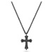 Police Ocelový pánský náhrdelník Kříž s krystaly Kudos PEJGN2112822