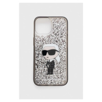 Obal na telefon Karl Lagerfeld iPhone 15 6.1 pruhledná barva