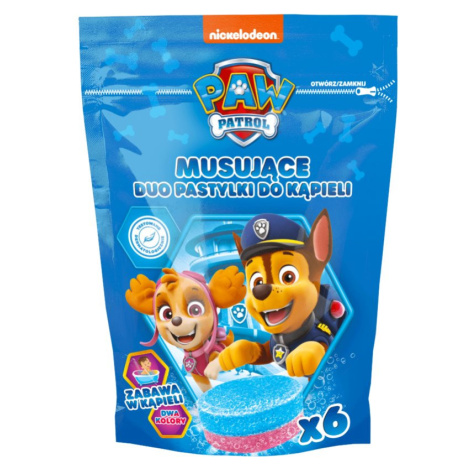 Nickelodeon Paw Patrol Bath Pills barevné šumivé tablety do koupele 6x20 g