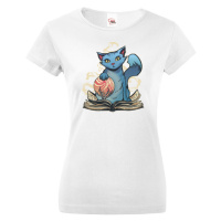 Dámské fantasy tričko s kočkou - tričko pro milovníky kočky a fantasy