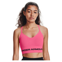 Podprsenka Under Armour Seamless Low Long Htr Bra Cerise