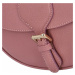 Dámská crossbody kožená kabelka Delami Nisca - růžová