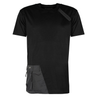 Les Hommes LKT152 703 | Oversized Fit Mercerized Cotton T-Shirt Černá