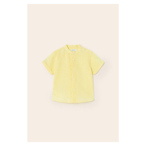 Kojenecká košile Mayoral žlutá barva