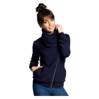 Bewear Dámská mikina na zip Bunlemphius B071 navy Tmavě modrá