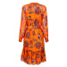 Šaty s potiskem velkých květů Lieblingsstück Oranžová/Pink