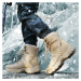 Pánské zimní boty turistické kožené sněhule protiskluzové