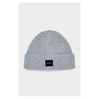 ČEPICE GANT UNISEX. COTTON RIB KNIT BEANIE šedá