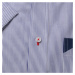 Košile Slim Fit modro-bílý pruhovaný vzor 10731