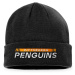 Pittsburgh Penguins zimní čepice Authentic Pro Game & Train Cuffed Knit Black