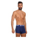 3PACK pánské boxerky Styx sportovní guma tmavě modré (3G968)