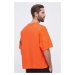 Bavlněné tričko adidas Originals oranžová barva, s aplikací