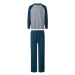 LIVERGY® Pánské fleecové pyžamo (tyrkysová/šedá)