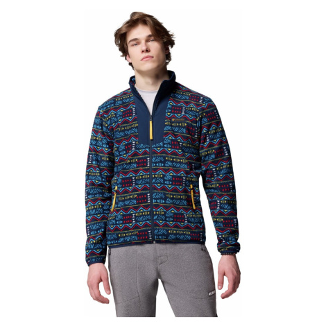 Modré pánské sportovní mikiny se zapínáním