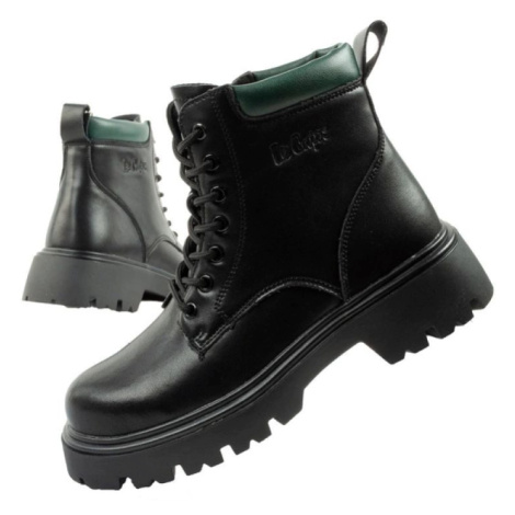 Lee Cooper boty dámské trapper boty kožené zateplené šněrovací dámské boty