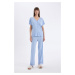 DEFACTO Fall in Love Regular Fit Short Sleeve Pajama Set