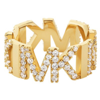 Michael Kors Luxusní pozlacený prsten se zirkony MKJ7961710 57 mm