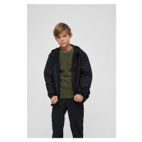 Kids Summer Windbreaker Frontzip - black