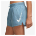 Nike DRI-FIT SWOOSH RUN Dámské běžecké šortky, světle modrá, velikost