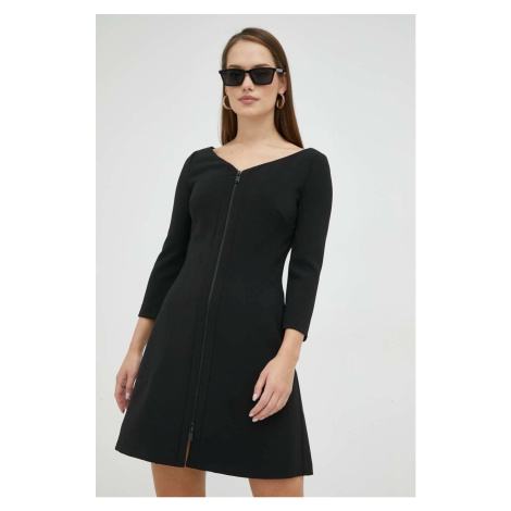 Šaty Trussardi černá barva, mini