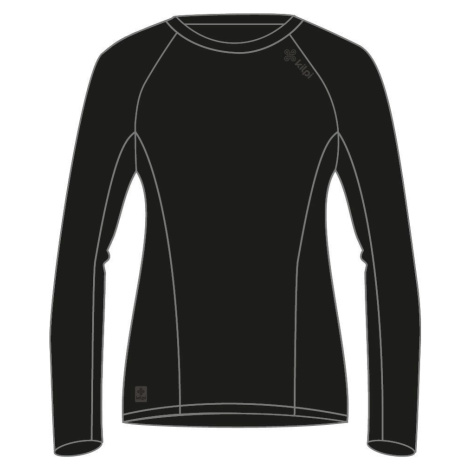 Dámské funkční triko s dlouhým rukávem Kilpi SPOLETO-W Černá