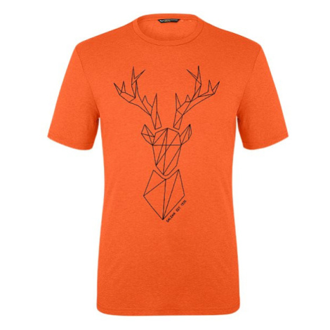 Salewa triko Big Deer DRY, oranžová