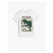 Koton T-Shirt Short Sleeve Dinosaur Print Crew Neck Cotton