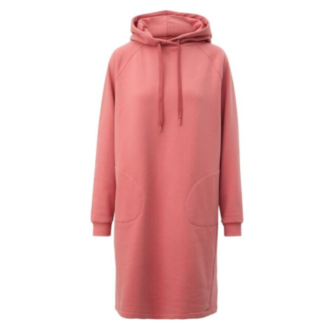 s.Oliver QS HOODIE LS DRESS Dámské mikinové šaty, růžová, velikost