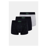 Boxerky Lacoste 3-pack pánské, černá barva, 5H5154