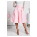 Světle růžová áčková krátká sukně